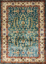 Chinese Turkish Herki Hand Knotted Silk 3x4