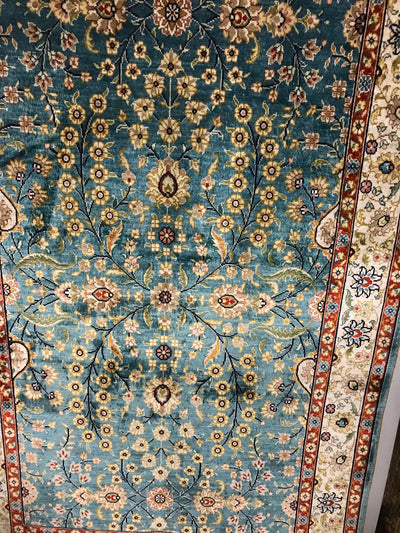 Chinese Turkish Herki Hand Knotted Silk 3x4