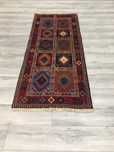 Persian Shiraz Yalameh Hand Knotted Wool 3x7