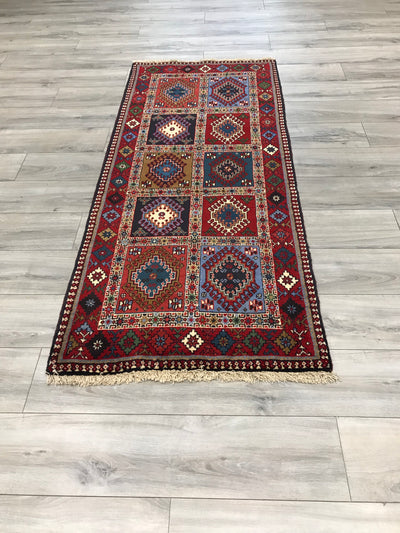 Persian Shiraz Yalameh Hand Knotted Wool 3x7