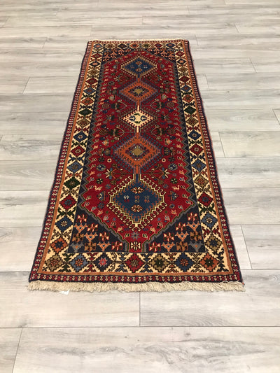 Persian Shiraz Yalameh Hand Knotted Wool 3x7