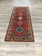 Persian Shiraz Yalameh Hand Knotted Wool 3x7