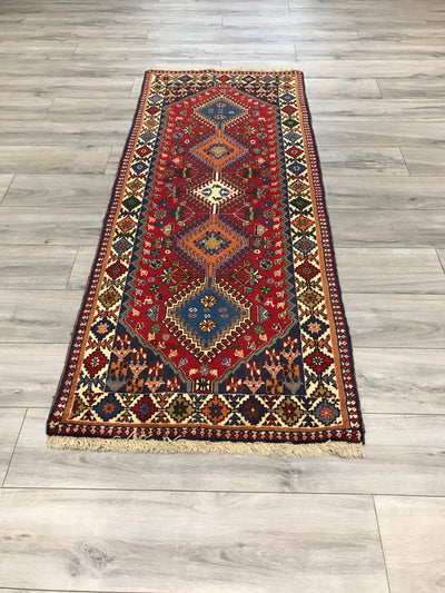 Persian Shiraz Yalameh Hand Knotted Wool 3x7