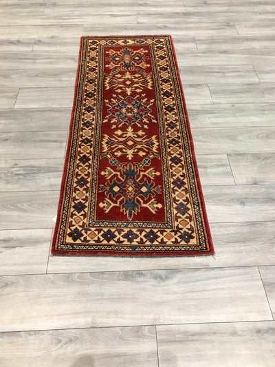 Pakistan Kazak Hand Knotted Wool 2x6