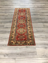 Pakistan Kazak Hand Knotted Wool 2x6