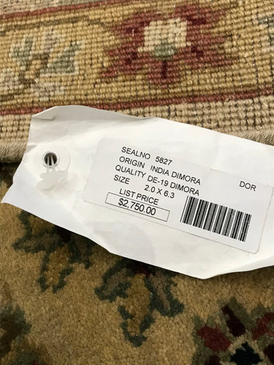 India Dimora Hand Knotted Wool 2x6