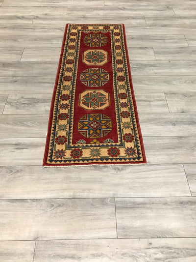 Pakistan Kazak Hand Knotted Wool 2x6