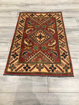 Pakistan Kazak Hand Knotted Wool 2x3