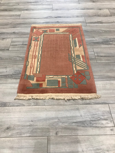 Chinese Modern Hand Knotted Wool 2x3