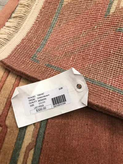 Chinese Modern Hand Knotted Wool 2x3