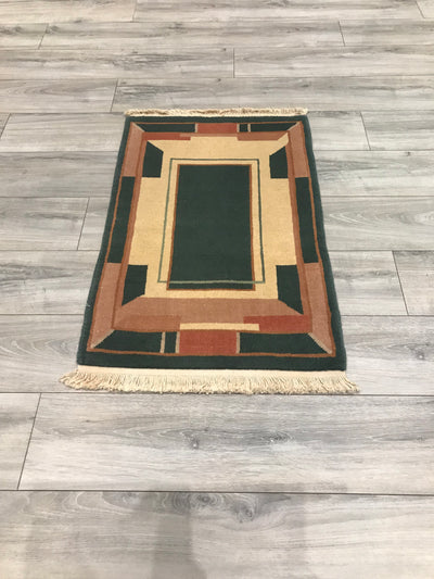 Chinese Modern Hand Knotted Wool 2x3