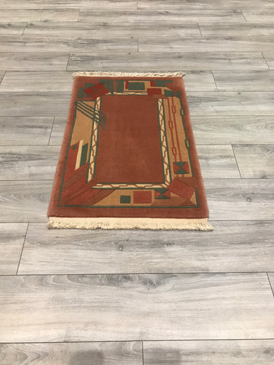 Chinese Modern Hand Knotted Wool 2x3