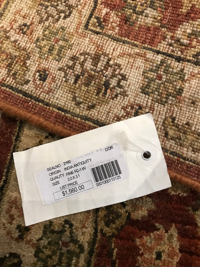 India Antiquity Hand Knotted Wool 2x3