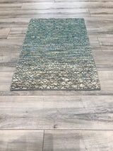 India Modern Amazon Hand Knotted Wool 2x3