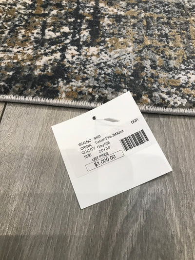 Turkish Modern Kara 2M Power Loom 2x3