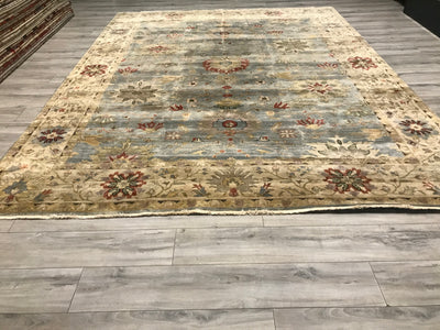 India Oushak Hand Knotted Wool 9x12