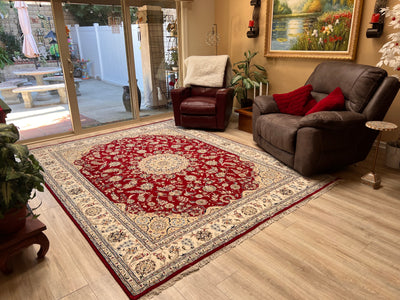 India Nain Hand Knotted Wool & Silk 5x5