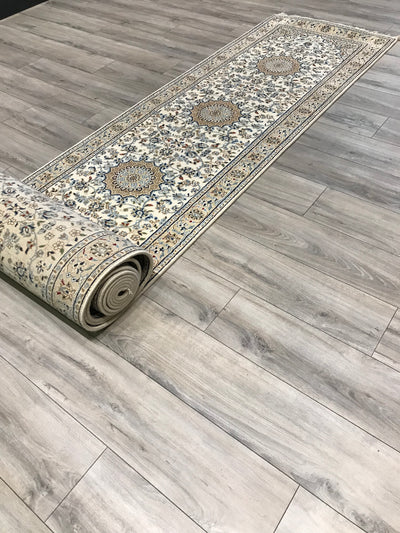 India Nain  Hand Knotted Wool & Silk 3x20