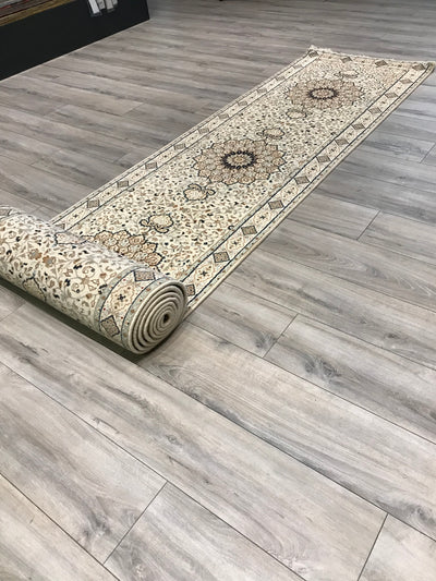 India Tabriz Hand Knotted Wool & Silk 3x18