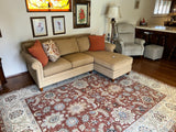 India Ziegler Hand Knotted Wool 8x10