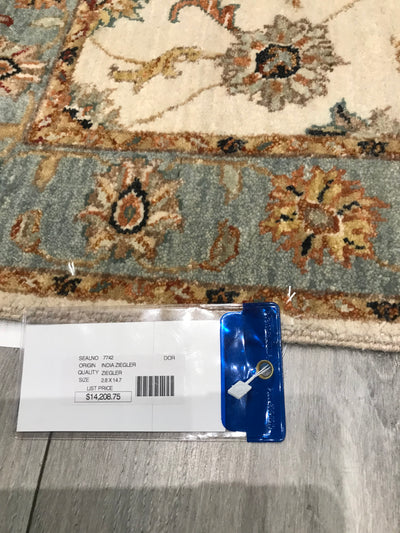 India Ziegler Hand Knotted Wool 3x15