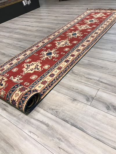 Pakistan Kazak Hand Knotted Wool 3x13