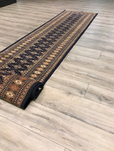 Pakistan Bokhara Hand Knotted Wool 3x14