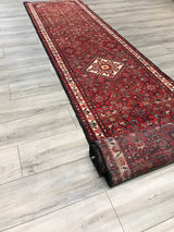 Persian Hamadan Hand Knotted Wool 3x12
