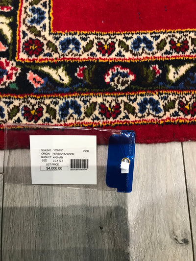 Persian Kashan Hand Knotted Wool 3x13