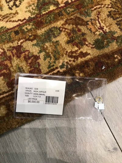 India Jaipur Hand Knotted Wool 3x12