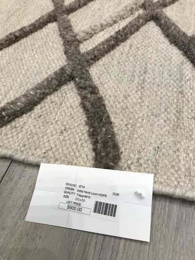 India Modern Hand Made Wool  2x3