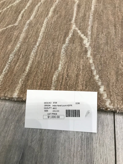 India Modern Hand Loom Wool 2x3