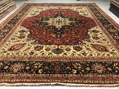 India Tabriz hajijalili Hand Knotted Wool 12x15