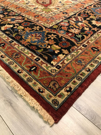 India Tabriz hajijalili Hand Knotted Wool 12x15