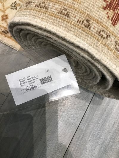India Ziegler Hand Knotted Wool 3x20