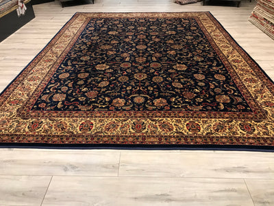 India Sarouq Hand Knotted Wool 9x12