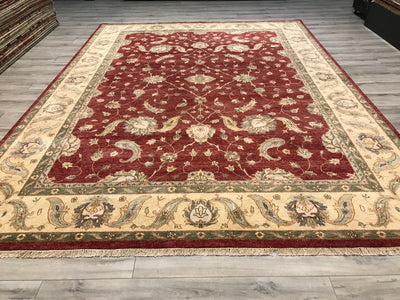 India Ziegler Hand Knotted Wool 9x12