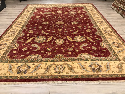 India Ziegler Hand Knotted Wool 9x12