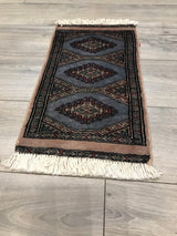 Pakistan Bokara Hand Knotted Wool 1.0x2.0