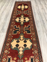 Pakistan Kazak Hand Knotted Wool 3x10