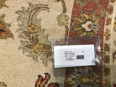 India Ziegler Hand Knotted Wool 3x12