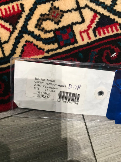 Persian Hamedan Hand Knotted Wool 3x10