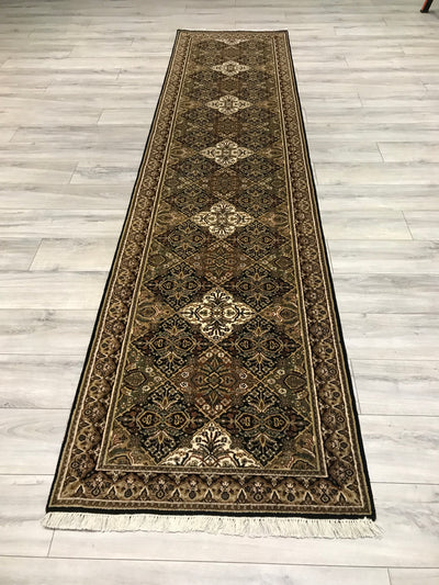 India Qum Hand Knotted Wool 3x12