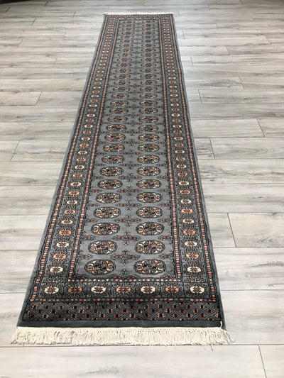 Pakistan Bokarah Hand Knotted Wool 3x12