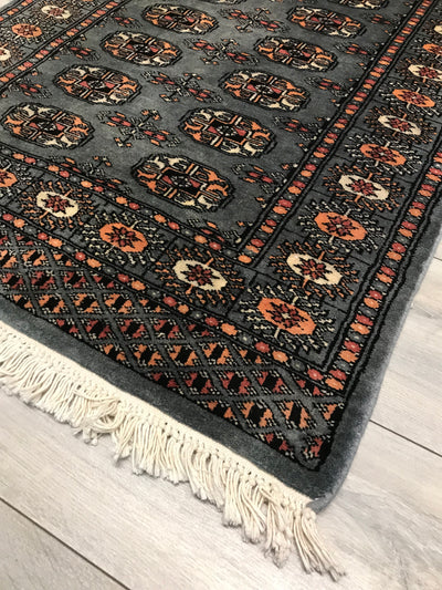 Pakistan Bokarah Hand Knotted Wool 3x12