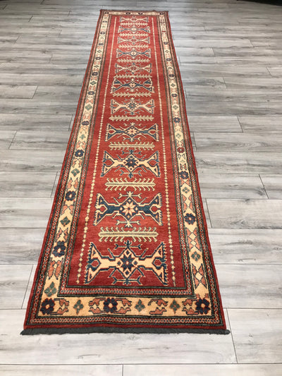 Pakistan Kazak Hand Knotted Wool 3x12