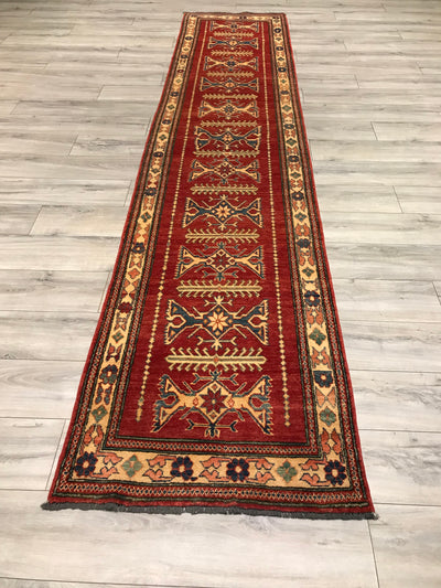 Pakistan Kazak Hand Knotted Wool 3x12