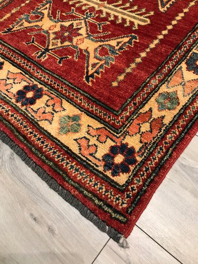 Pakistan Kazak Hand Knotted Wool 3x12