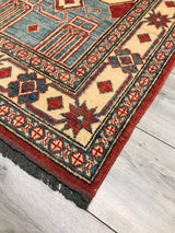 Pakistan Kazak Hand Knotted Wool 3x12