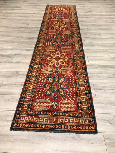 Pakistan Kazak Hand Knotted Wool 3x12